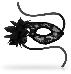 Kanten masker met zwarte bloem van OHMAMA – foto 2