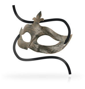 Copper Fleur-de-lis masks by OHMAMA for adults – image 2