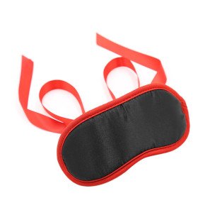 OHMAMA Black Fetish Mask with Red Edges – image 1