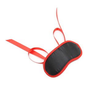 OHMAMA Black Fetish Mask with Red Edges – image 2