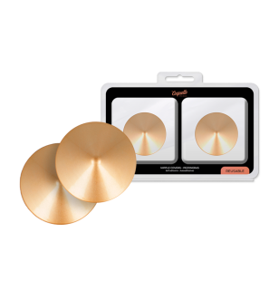 Metal Nipple Covers with Gold Circles – Coquette Chic Desire – image 1
