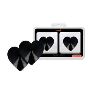 Metal Nipple Covers with Black Hearts by Coquette Chic Desire – image 1