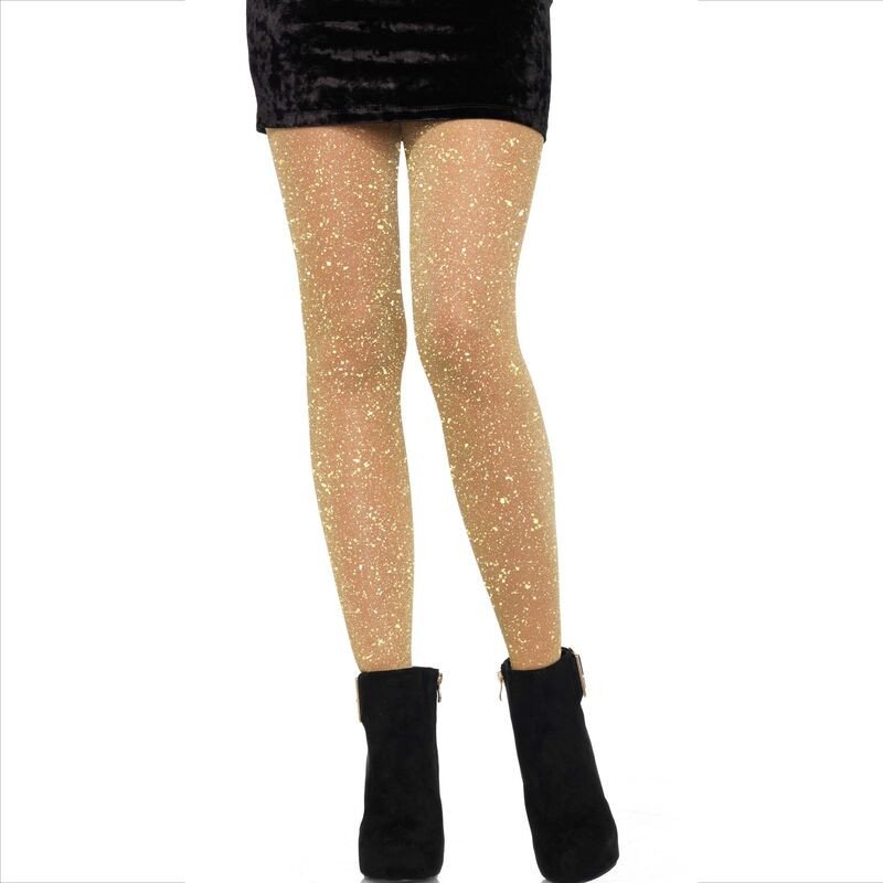 LEG AVENUE gouden transparante panty voor een speelse lingerie-look – foto 1