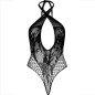 Leg Avenue black lace halter teddy – image 6