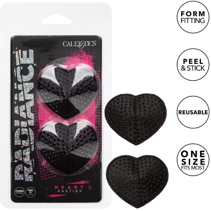 Calexotics Radiance sercowate ozdoby na sutki – zdjęcie 1