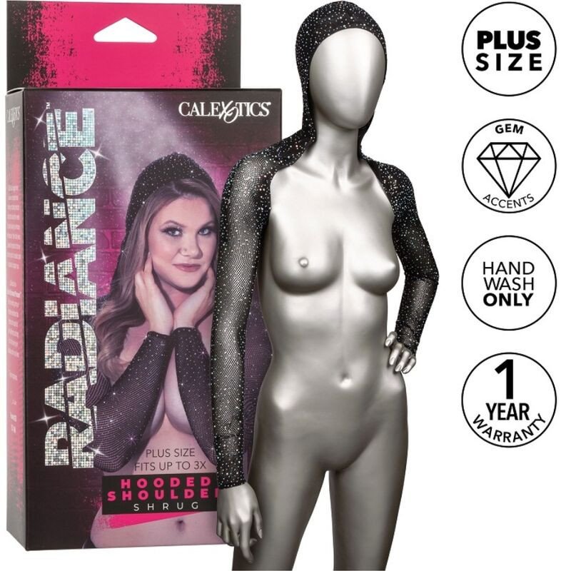 Calexotics Radiance Plus Size Perlen-Kapuzenschulterjäckchen – Bild 1
