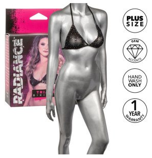 Calexotics Radiance Perlen-Bikini-Top in Übergröße mit Triangelmodell – Bild 1