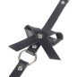 Black leather leg harness with chain – one size – image 6 Black leather leg harness with chain – one size – image 6