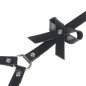 Schwarzes Taillen- und Beingeschirr aus Leder SUBBLIME One Size – Bild 6