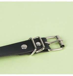 Black leather chain belt by SUBBLIME FETISH – one size – image 7