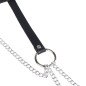 Subblime zwarte leren kettingriem met ringen – one size – foto 5