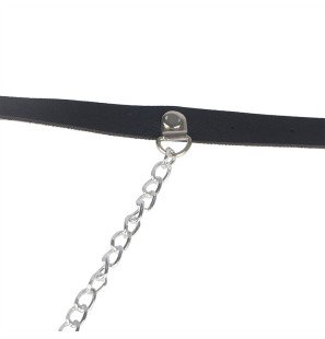 SUBBLIME schwarzes Lederharness für Erwachsene – Einheitsgröße – Bild 5