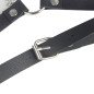 SUBBLIME schwarzes Lederharness für Erwachsene – Einheitsgröße – Bild 7
