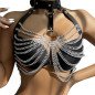 SUBBLIME chest harness with chain and large ring – one size – image 1 SUBBLIME chest harness with chain and large ring – one size – image 1