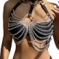 SUBBLIME chest harness with chain and large ring – one size – image 2 SUBBLIME chest harness with chain and large ring – one size – image 2