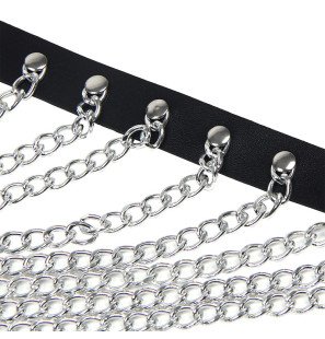 SUBBLIME chest harness with chain and large ring – one size – image 7
