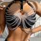 SUBBLIME chest harness with chain and large ring – one size – image 10 SUBBLIME chest harness with chain and large ring – one size – image 10