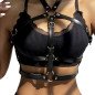 Subblime schwarzes Leder-Brustharness mit Ringen – Einheitsgröße – Bild 1 Subblime schwarzes Leder-Brustharness mit Ringen – Einheitsgröße – Bild 1