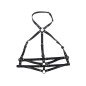 Subblime schwarzes Leder-Brustharness mit Ringen – Einheitsgröße – Bild 4 Subblime schwarzes Leder-Brustharness mit Ringen – Einheitsgröße – Bild 4
