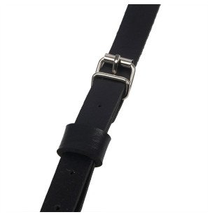 Subblime schwarzes Leder-Brustharness mit Ringen – Einheitsgröße – Bild 8