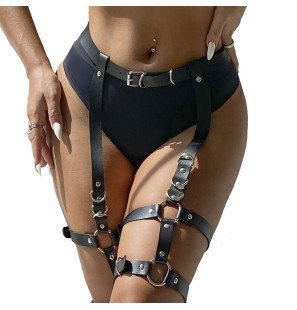 Subblime Strumpfband-Harness mit Ringen – Einheitsgröße – Bild 1