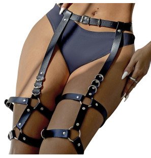 Subblime garter harness with rings – one size – image 2