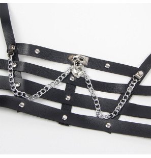 Subblime korsettförmiger Harness mit Kettendetails, Einheitsgröße – Bild 4
