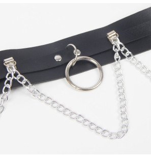 SUBBLIME belt and garters with rings and chain detail – image 6