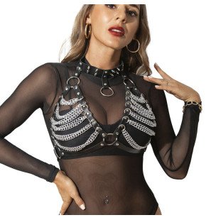 SUBBLIME Harness-BH mit Ketten – Einheitsgröße – Bild 2