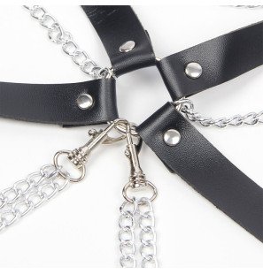 Harness Bra with Chain Detail One Size by SUBBLIME – image 4