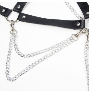 Harness Bra with Chain Detail One Size by SUBBLIME – image 5
