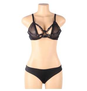 SUBBLIME Sheer Bra with Straps, Two-Piece Set S/M – image 9