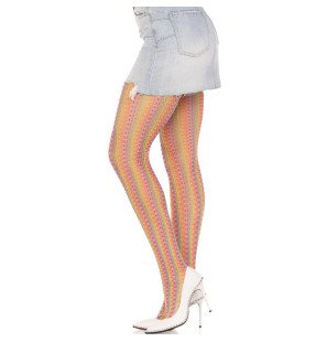 LEG AVENUE veelkleurige haakpanty voor volwassenen – foto 3