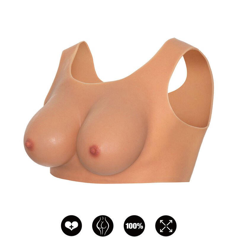 Wearable breast top, E-cup, flesh-coloured – image 1