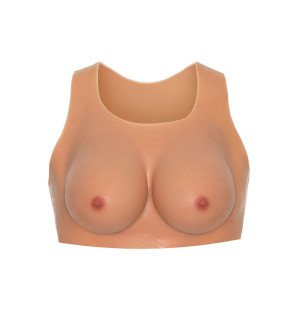 Wearable breast top, E-cup, flesh-coloured – image 2