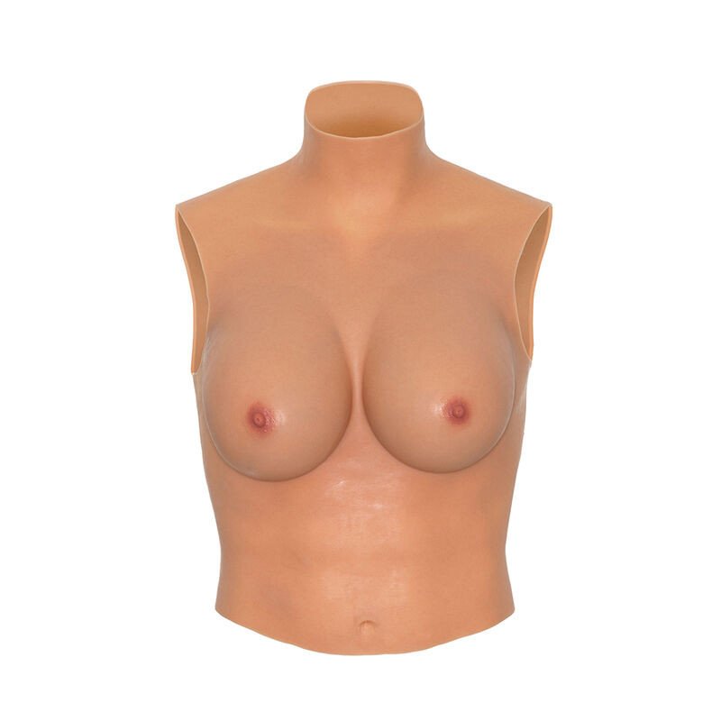 Wearable breast shirt, E-cup, flesh-coloured – image 1