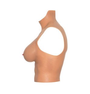 Wearable breast shirt, E-cup, flesh-coloured – image 2
