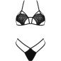 Schwarzes Dessous-Set mit BH und Oberteil Livco Corsetti Jimena – Bild 3