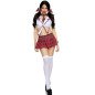 LEG AVENUE rood-wit schoolgirl kostuum voor volwassenen M/L – foto 5