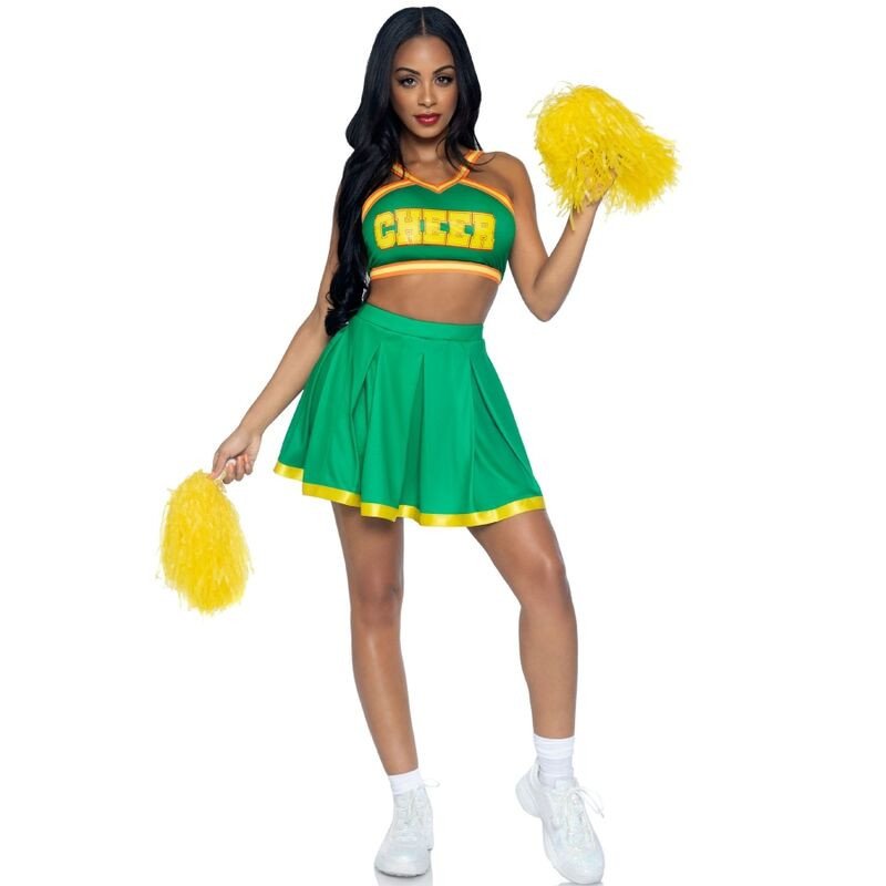 Costume de pom-pom girl vert S/M de Leg Avenue – photo 1
