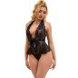 Schwarzer Dessous-Body mit Rüschen SUBBLIME S/M – Bild 1