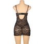 Schwarzes Spitzen-Babydoll mit verstellbaren Trägern S/M – Bild 7