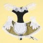 Costume de jeu de rôle noir et blanc pour adultes, taille S/M – photo 4 Costume de jeu de rôle noir et blanc pour adultes, taille S/M – photo 4