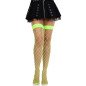 Leg Avenue Wide-Mesh Neon Green Fishnet Tights – image 1