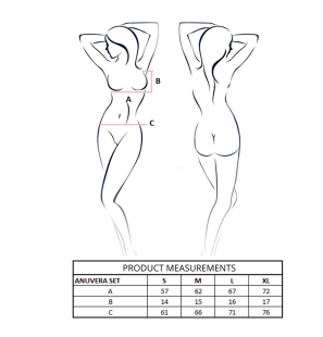 White women's lingerie set with bra and thong set L/XL – image 4