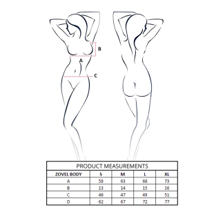 PASSION Zovel Body, Dessous, lichtrosa, L/XL – Bild 4