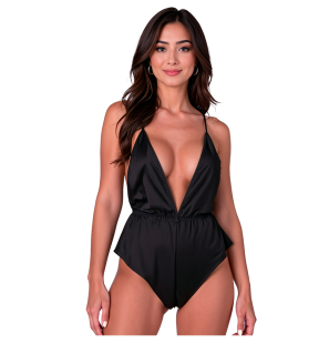 Czarne body damskie S/M Passion Sensie – zdjęcie 1