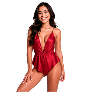 PASSION Sensie Body Bourgondië L/XL – lingeriebody voor vrouwen – foto 1
