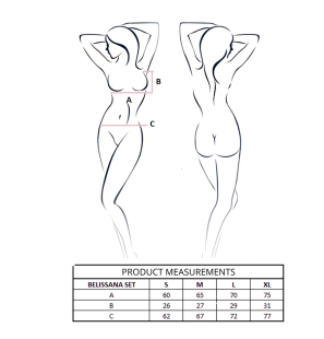 PASSION Belissana bordeauxrode lingerieset met bh en trinset S/M – foto 4