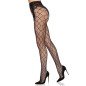 LEG AVENUE schwarze Netzstrumpfhose mit ouvert-Slip – Einheitsgröße – Bild 3